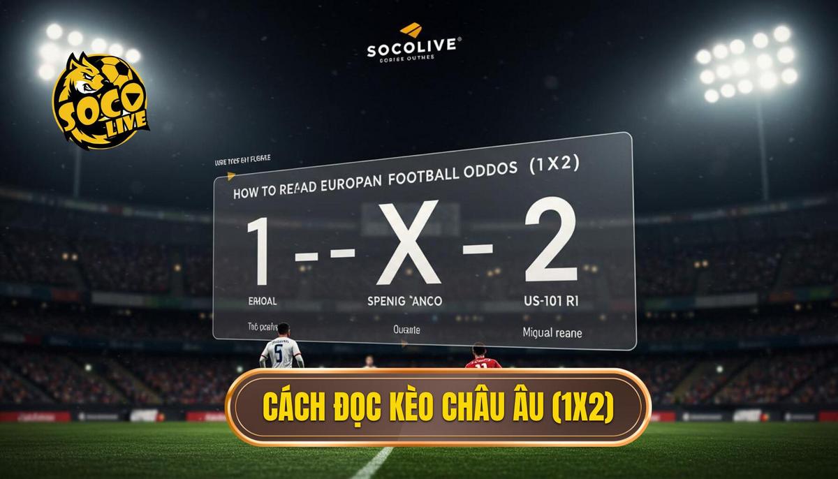 Cách Đọc Tỷ Lệ Kèo Bóng Đá Chuẩn Xác: Hướng Dẫn Chi Tiết Từ A đến Z 2 3. Cách Đọc Tỷ Lệ Kèo Bóng Đá Châu Âu (1X2)